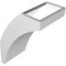 Ekena Millwork 6-in. W x 8-in. D x 12-in. H Thorton Architectural Grade PVC Knee Brace BRCP06X08X12THR - alternate 2
